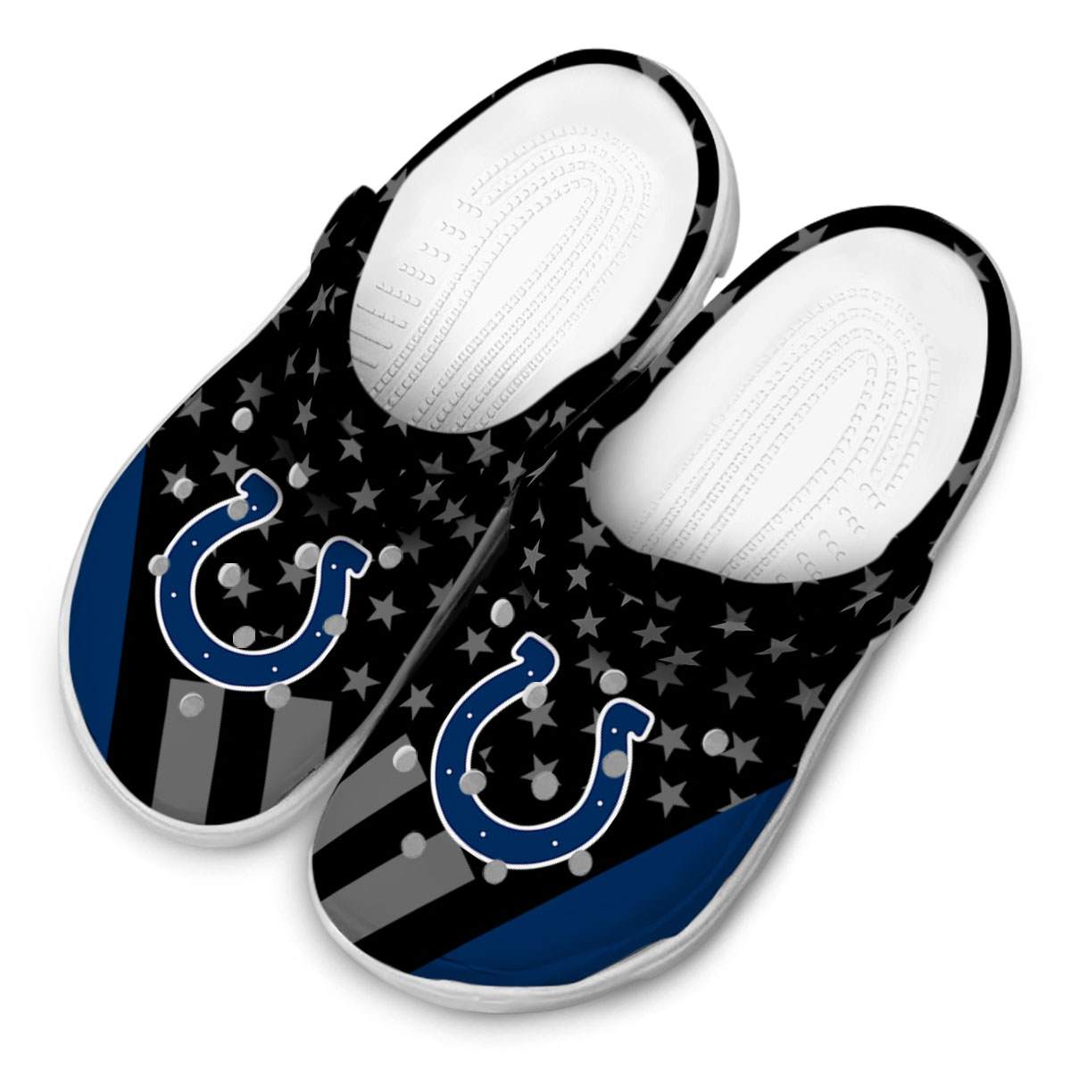 Merchidea Indianapolis Colts NFL Sport Crocs Crocband Clogs Shoes Comfortable For Men Women and Kids