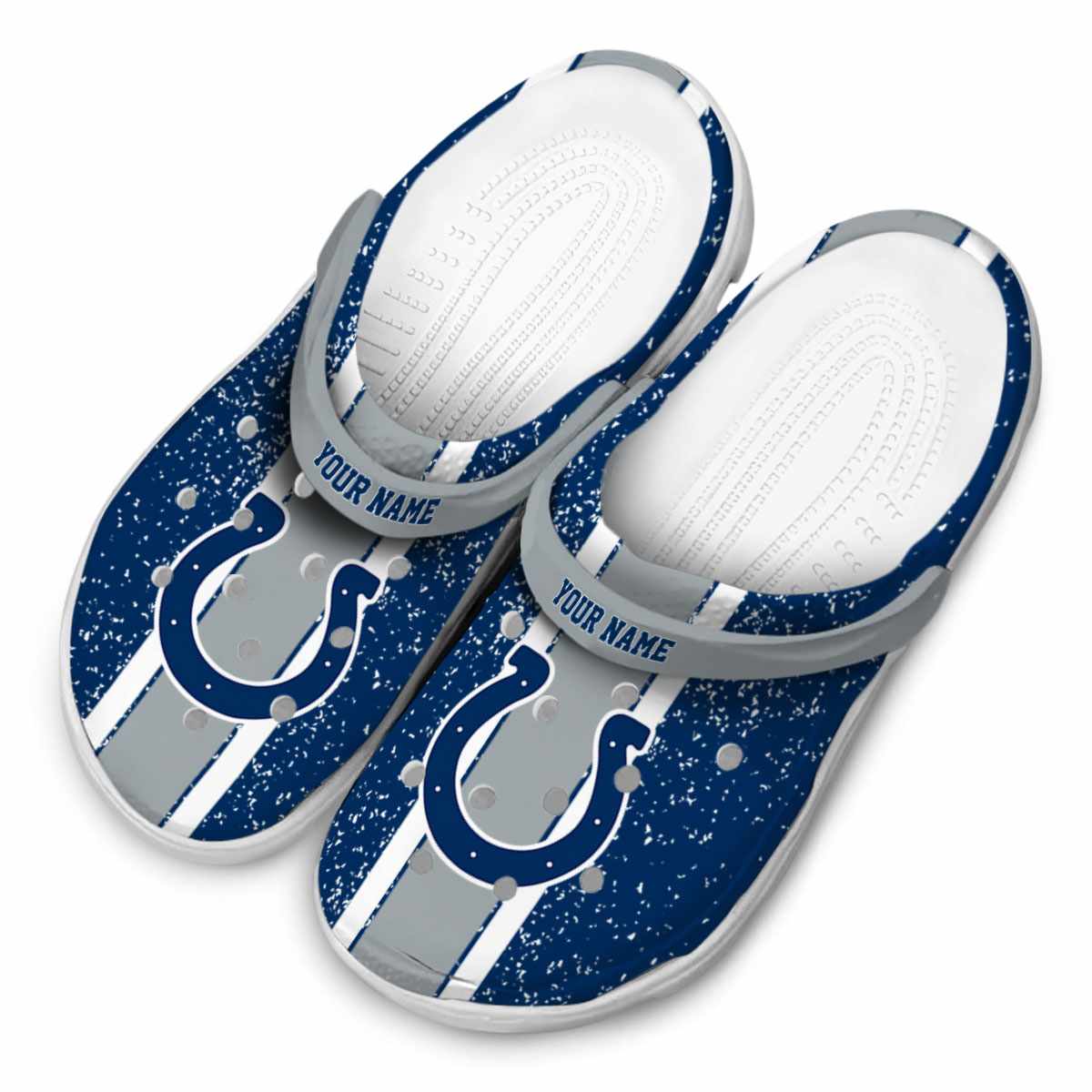 Merchidea Indianapolis Colts NFL Sport Crocs Crocband Clogs Shoes Comfortable For Men Women and Kids