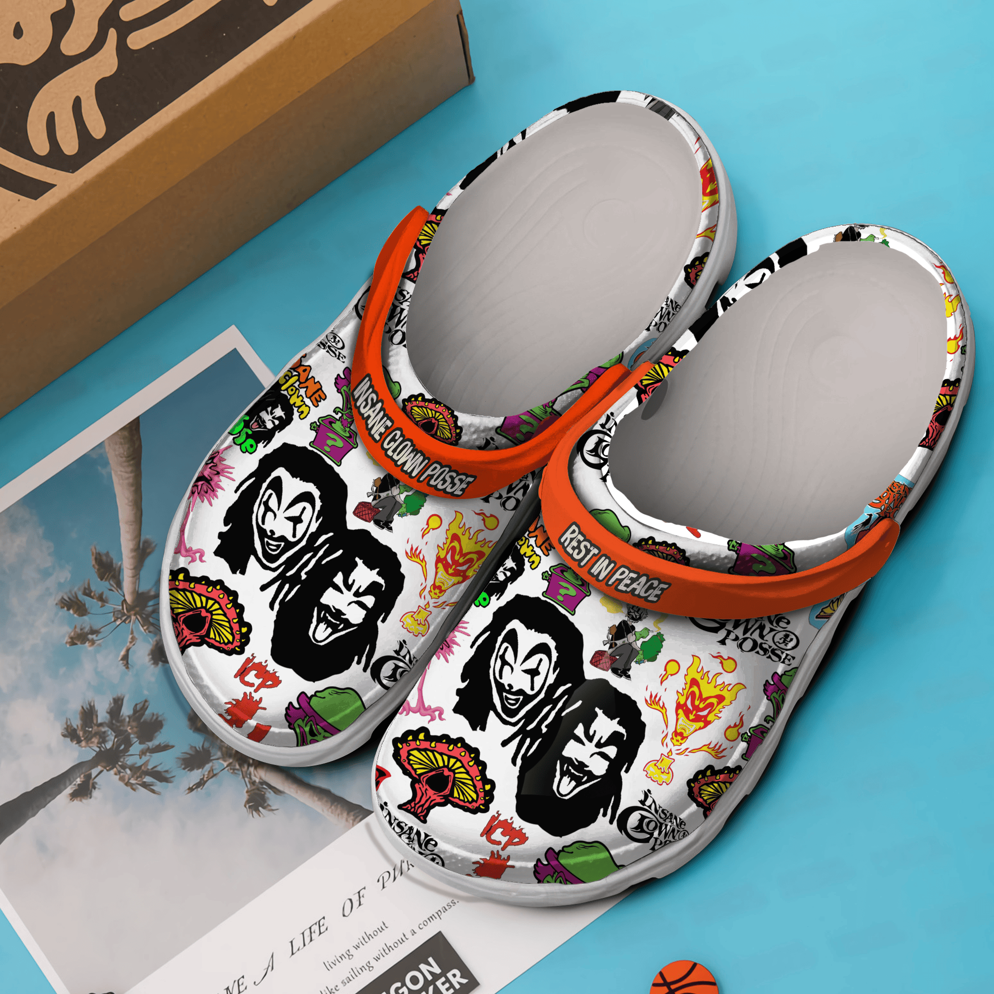 Merchidea Insane Clown Posse Band MusicCrocs Crocband Clogs Shoes Comfortable For Men Women and Kids