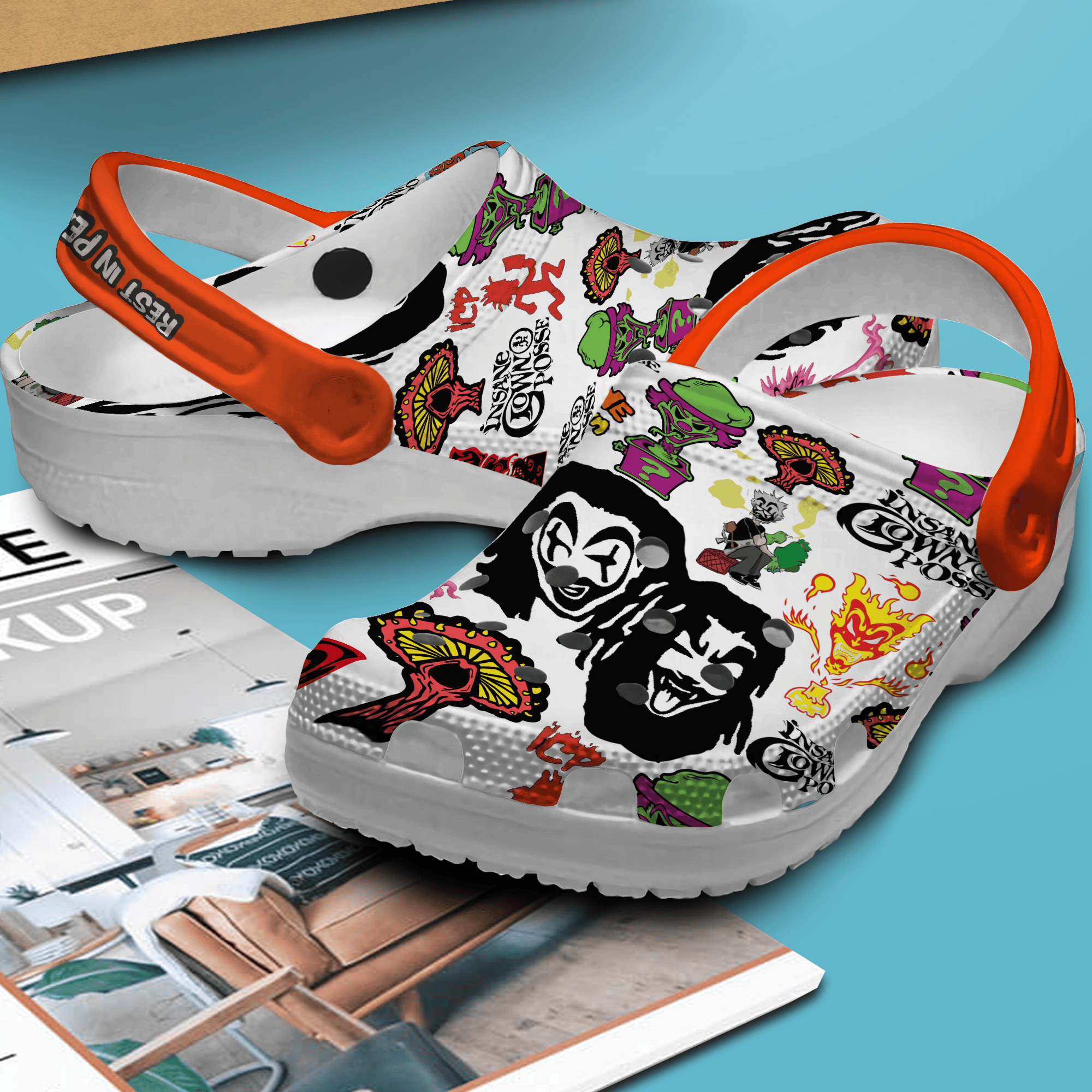 Merchidea Insane Clown Posse Band MusicCrocs Crocband Clogs Shoes Comfortable For Men Women and Kids