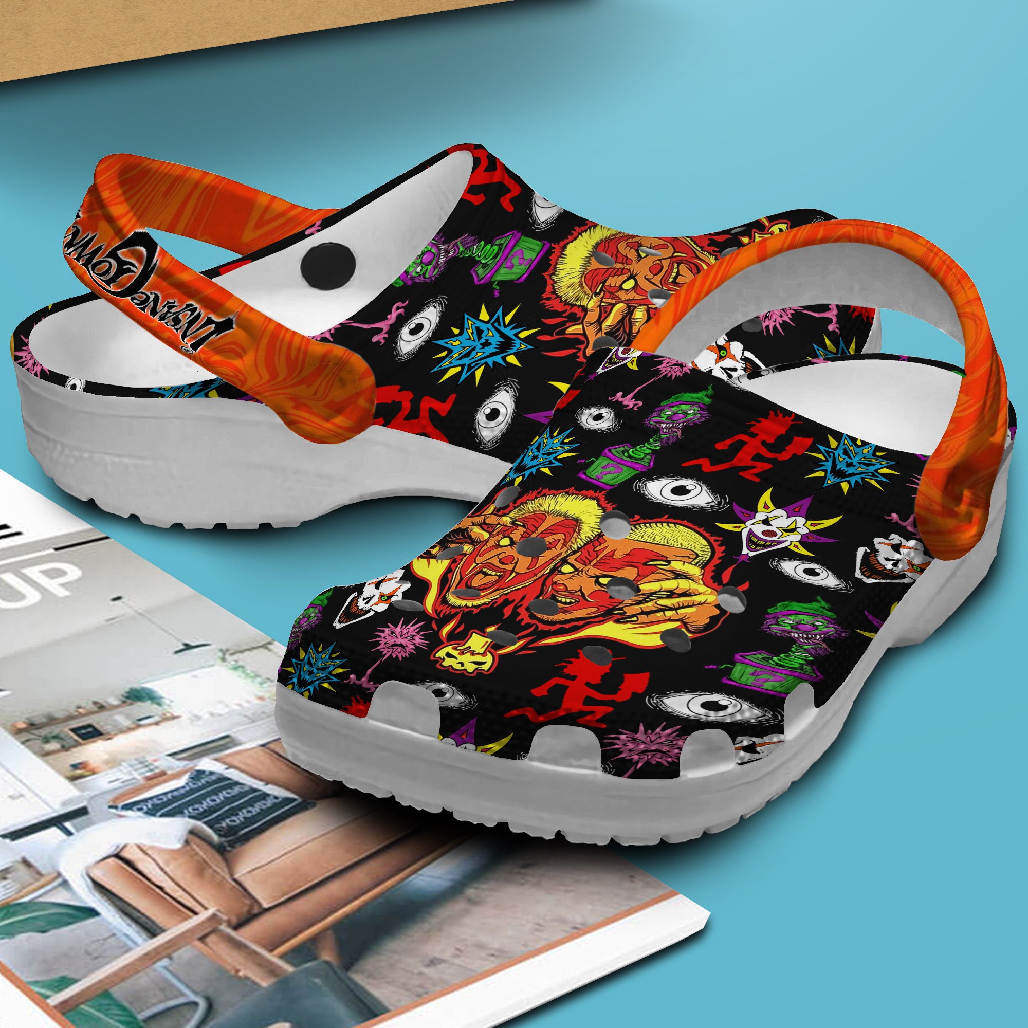Merchidea Insane Clown Posse Music Crocs Crocband Clogs Shoes Comfortable For Men Women and Kids