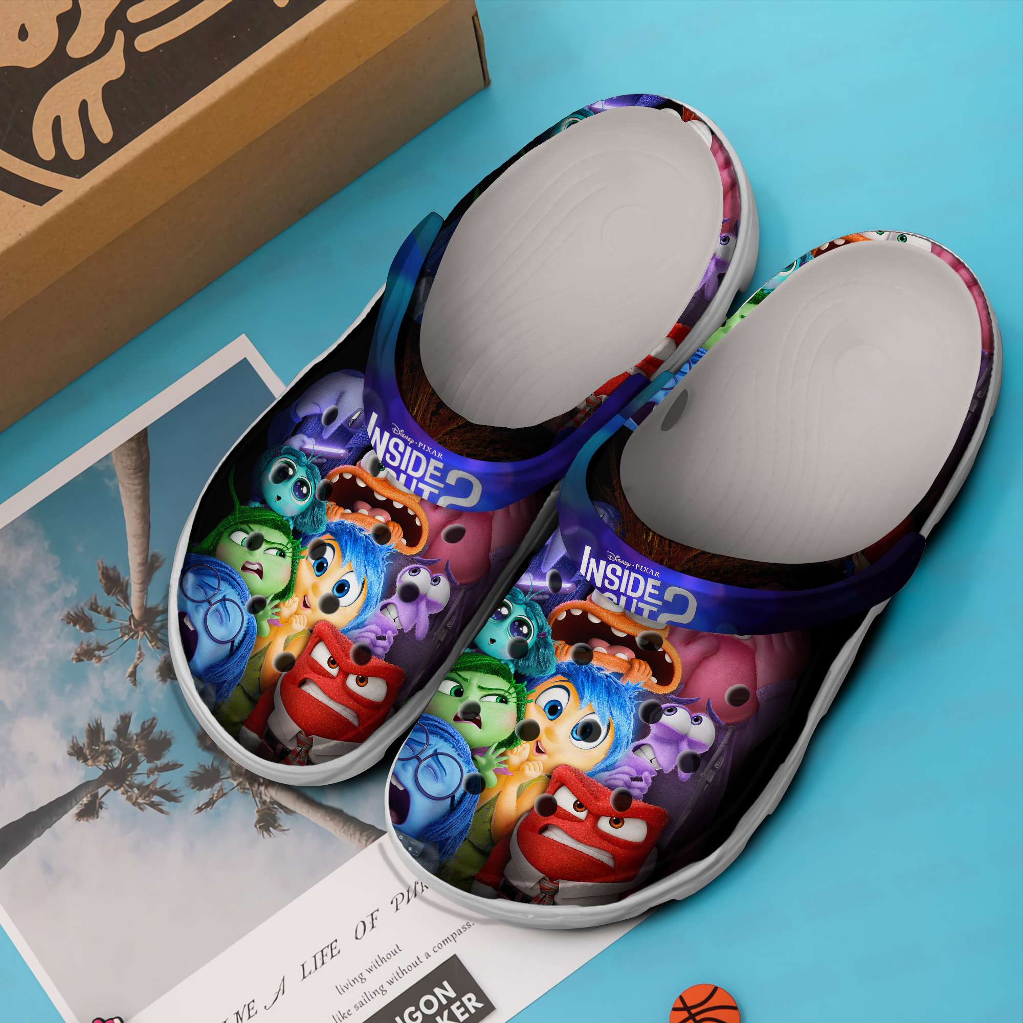 Merchidea Inside Out 2 Cartoon Crocs Crocband Clogs Shoes Comfortable For Men Women and Kids