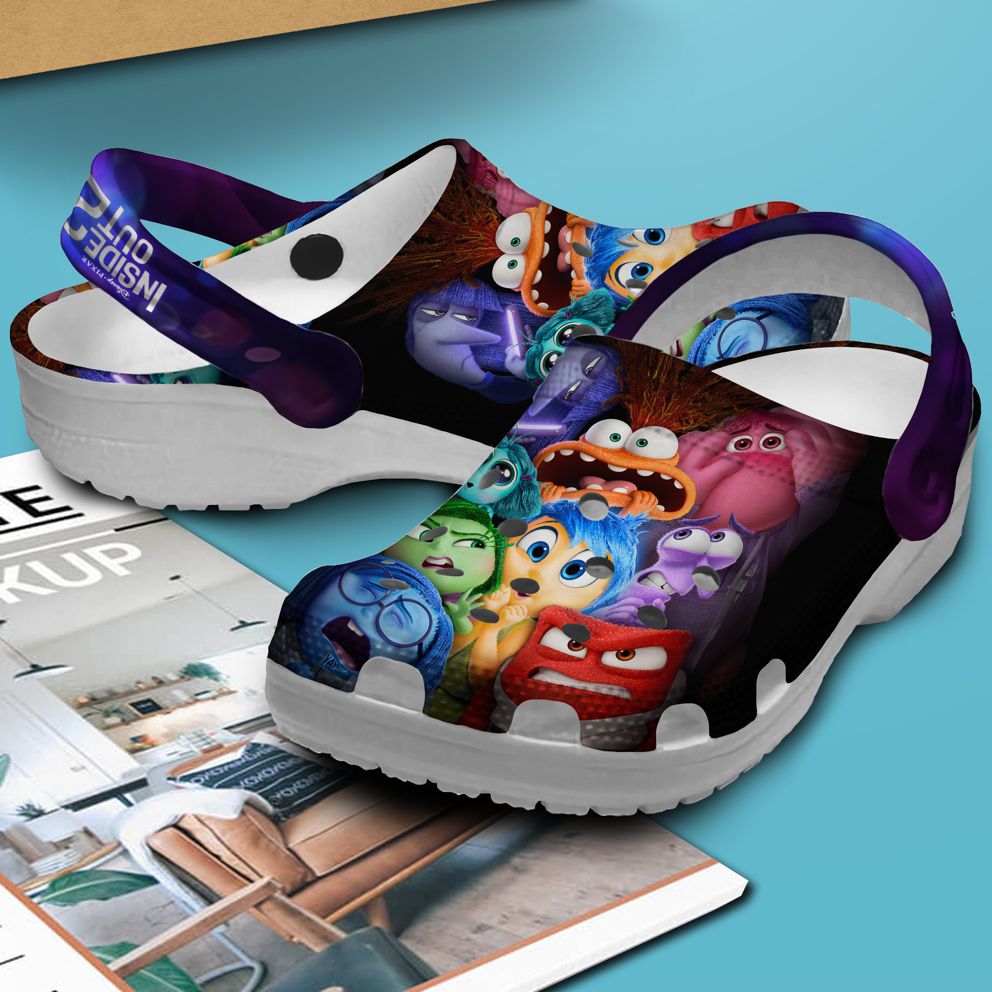 Merchidea Inside Out 2 Cartoon Crocs Crocband Clogs Shoes Comfortable For Men Women and Kids
