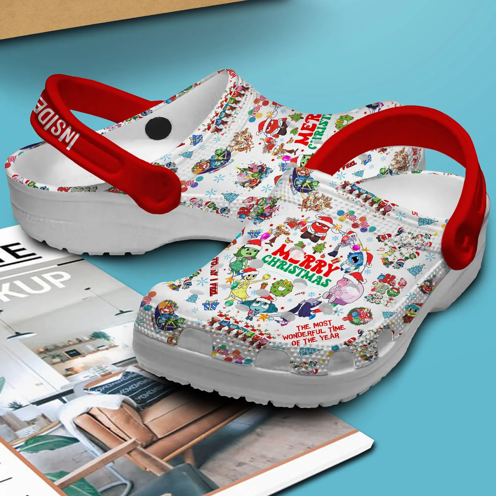 Merchidea Inside Out Movie Crocs Crocband Clogs Shoes Comfortable For Men Women and Kids