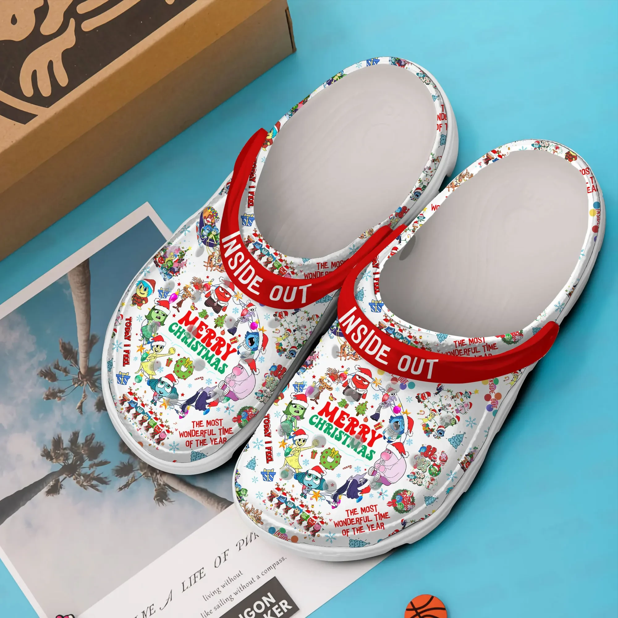 Merchidea Inside Out Movie Crocs Crocband Clogs Shoes Comfortable For Men Women and Kids