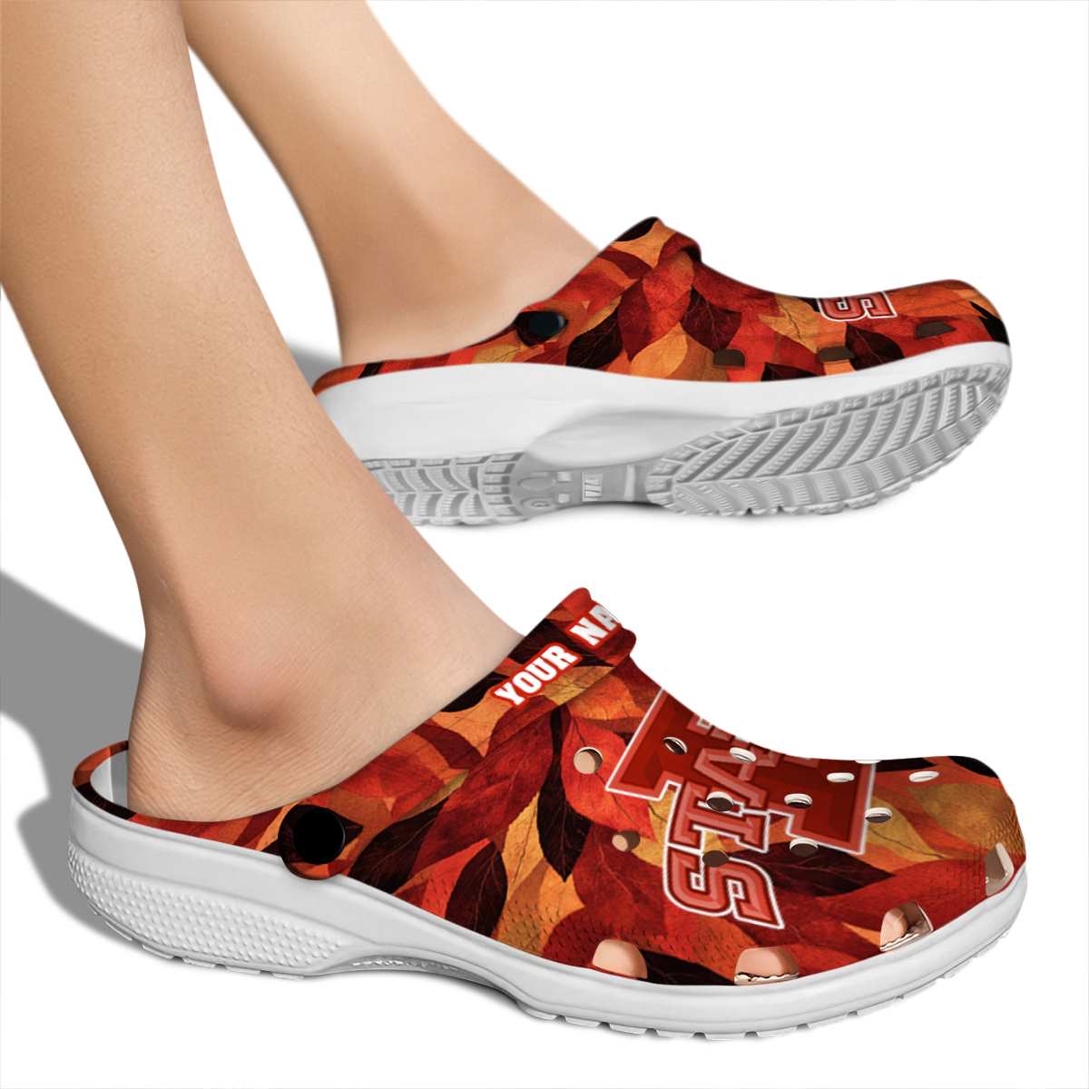 Merchidea Iowa State Cyclones NCAA Sport Crocs Crocband Clogs Shoes Comfortable For Men Women and Kids