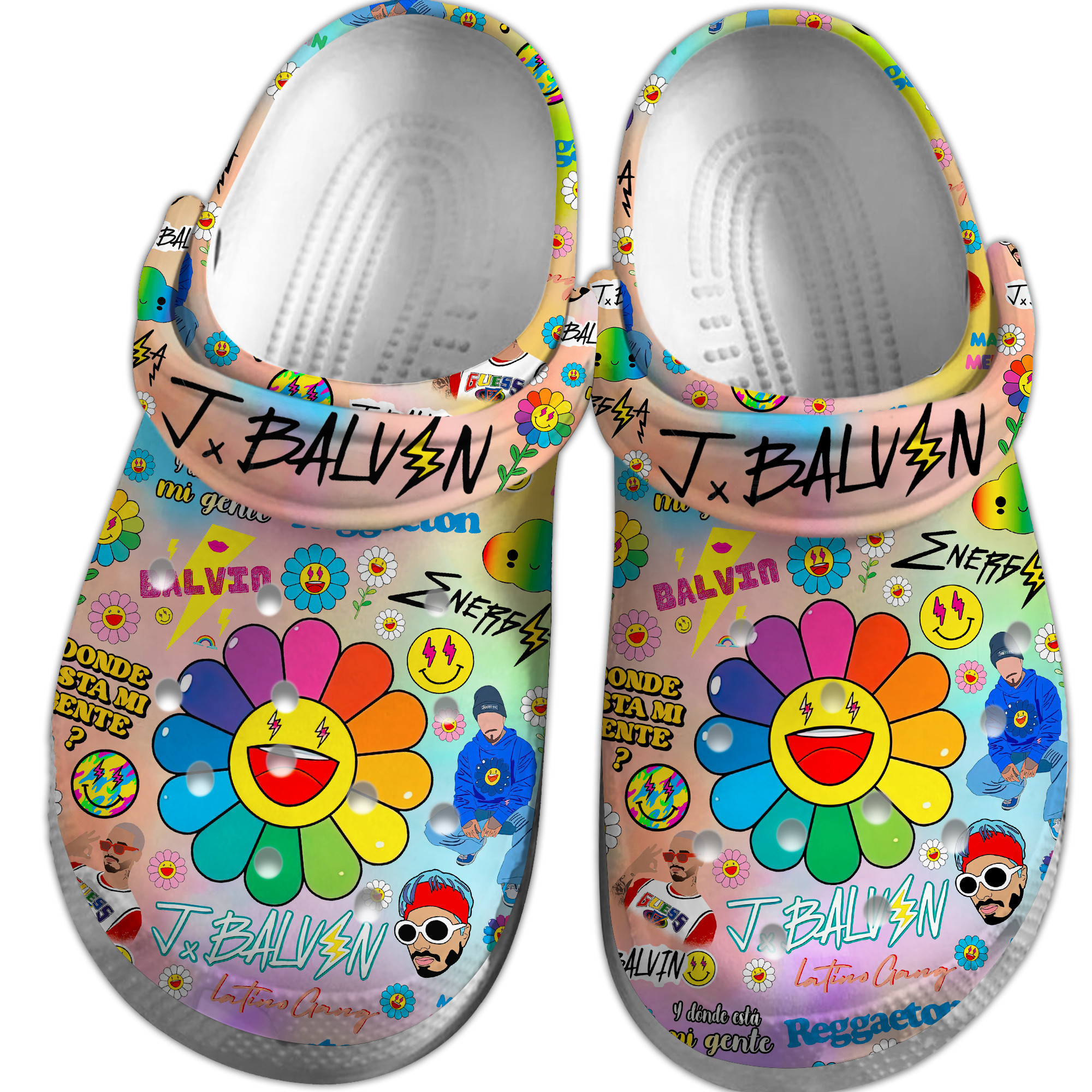 Merchidea J Balvin Music Crocs Crocband Clogs Shoes Comfortable For Men Women and Kids