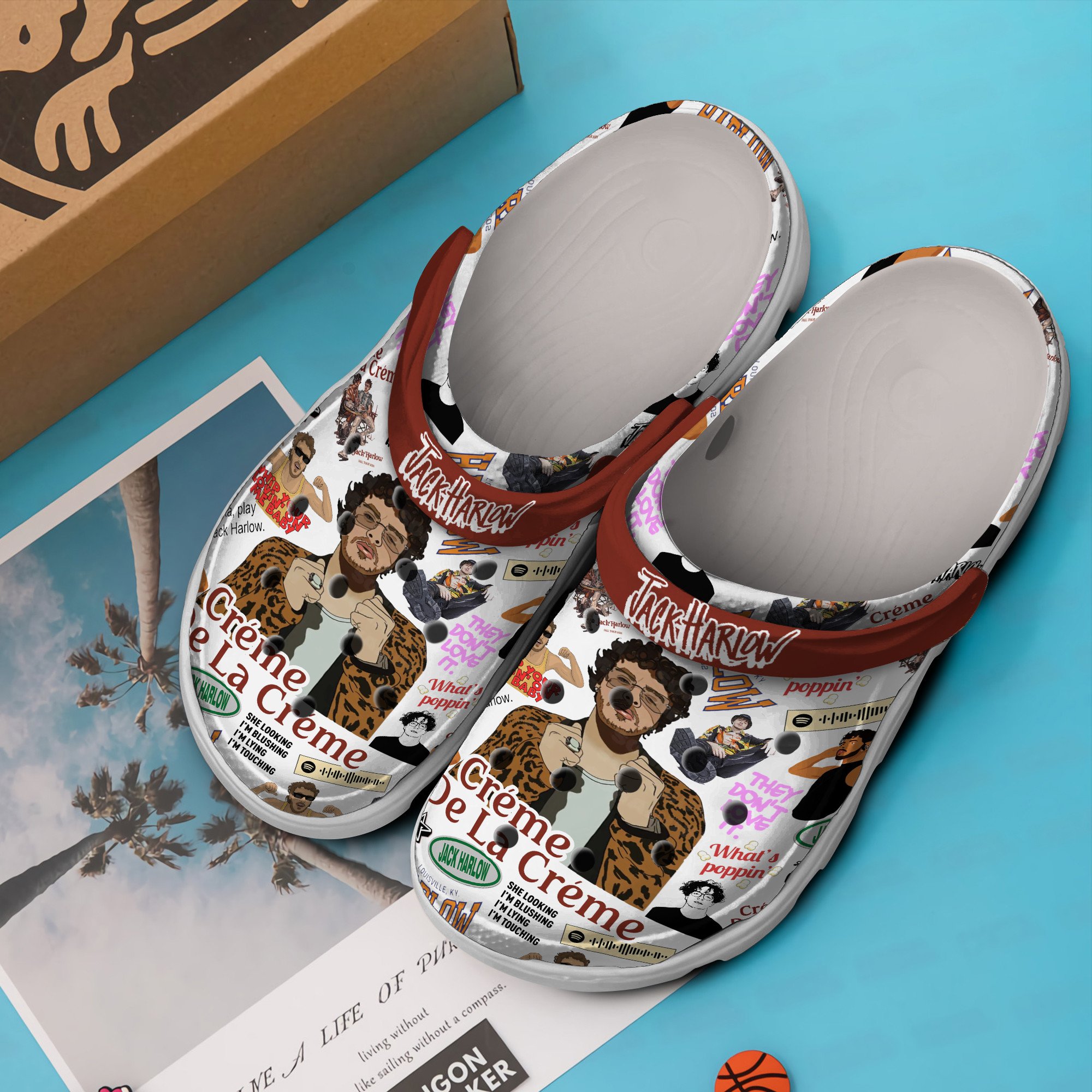 Merchidea Jack Harlow Music Crocs Crocband Clogs Shoes Comfortable For Men Women and Kids