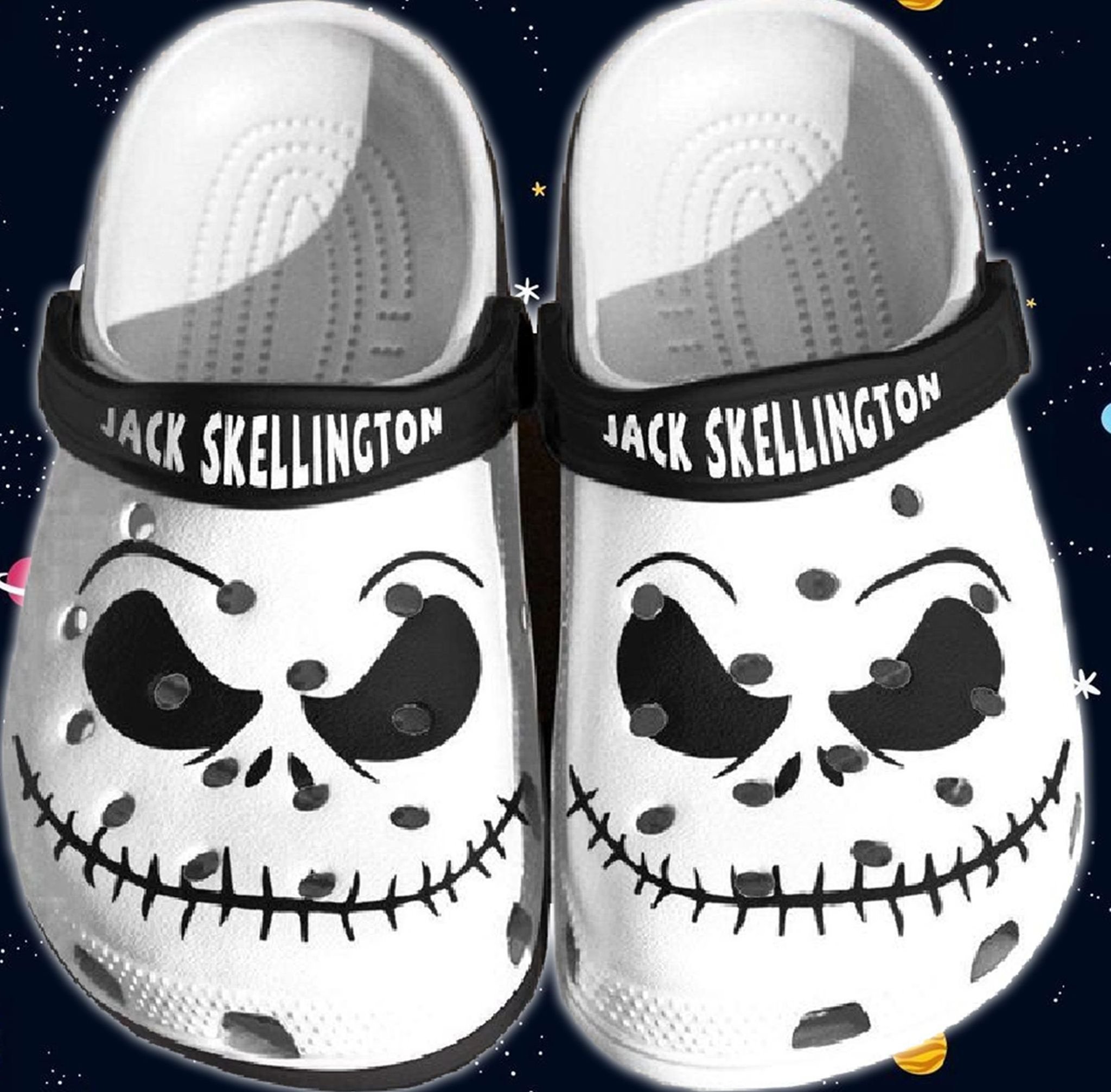 Merchidea Jack Skellington Crocs Clog Shoes