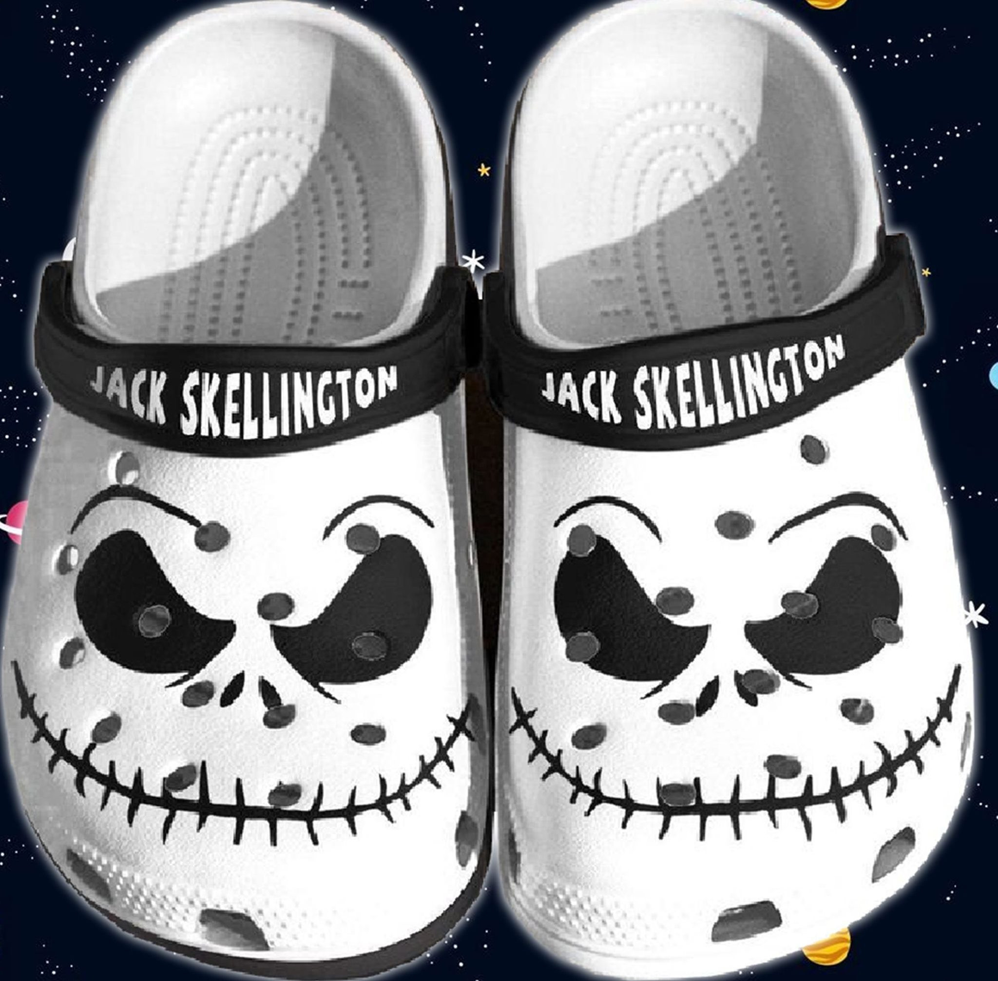 Merchidea Jack Skellington Crocs Clog Shoes
