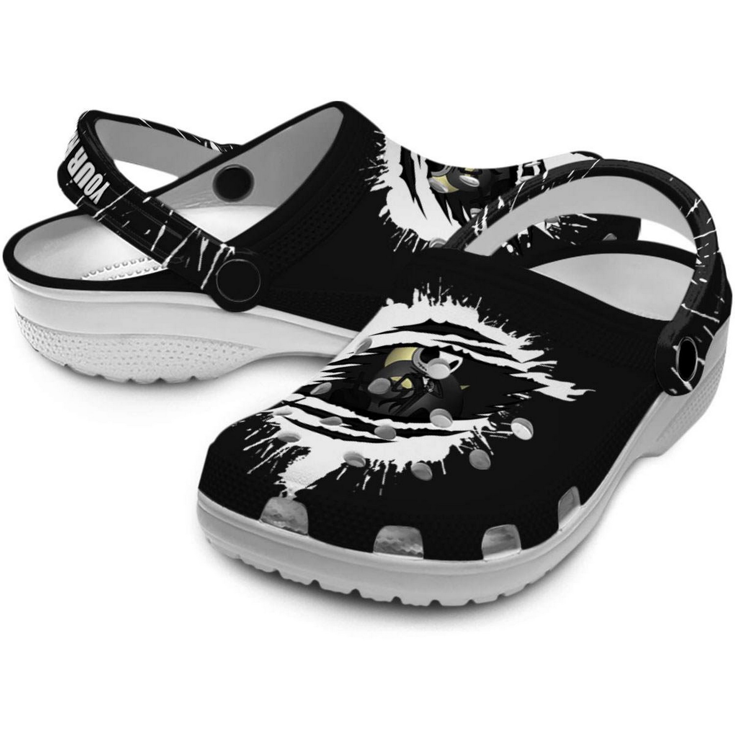 Merchidea Jack Skellington The Nightmare Before Christmas Movie Crocs Crocband Clogs Shoes Comfortable For Men Women and Kids