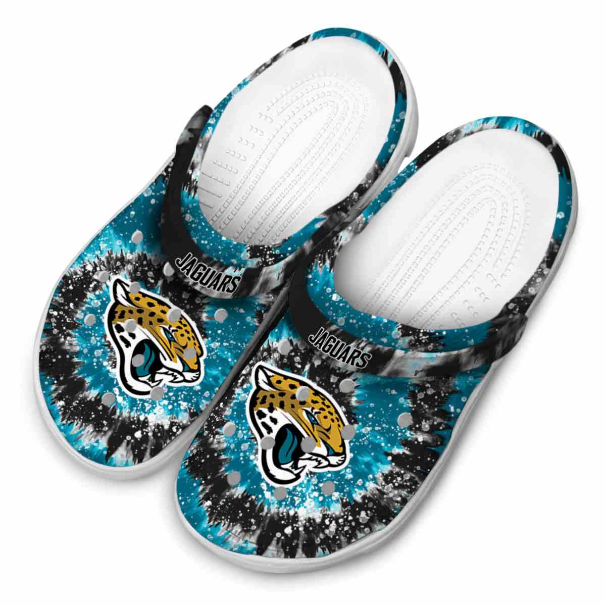 Merchidea Jacksonville Jaguars NFL Sport Crocs Crocband Clogs Shoes Comfortable For Men Women and Kids