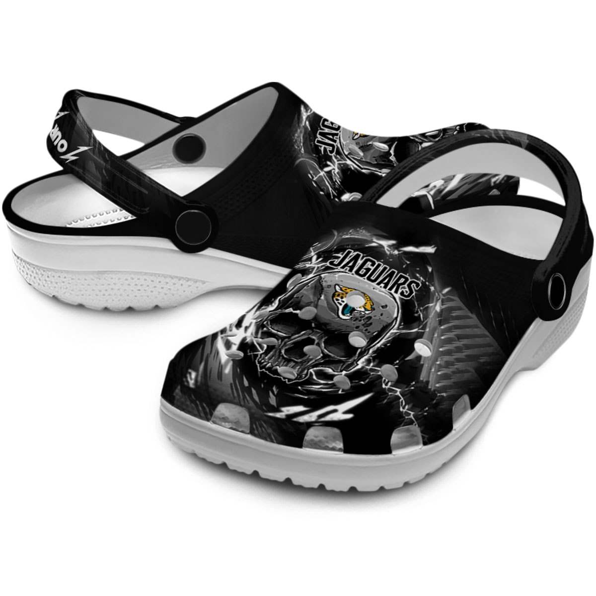 Merchidea Jacksonville Jaguars NFL Sport Crocs Crocband Clogs Shoes Comfortable For Men Women and Kids