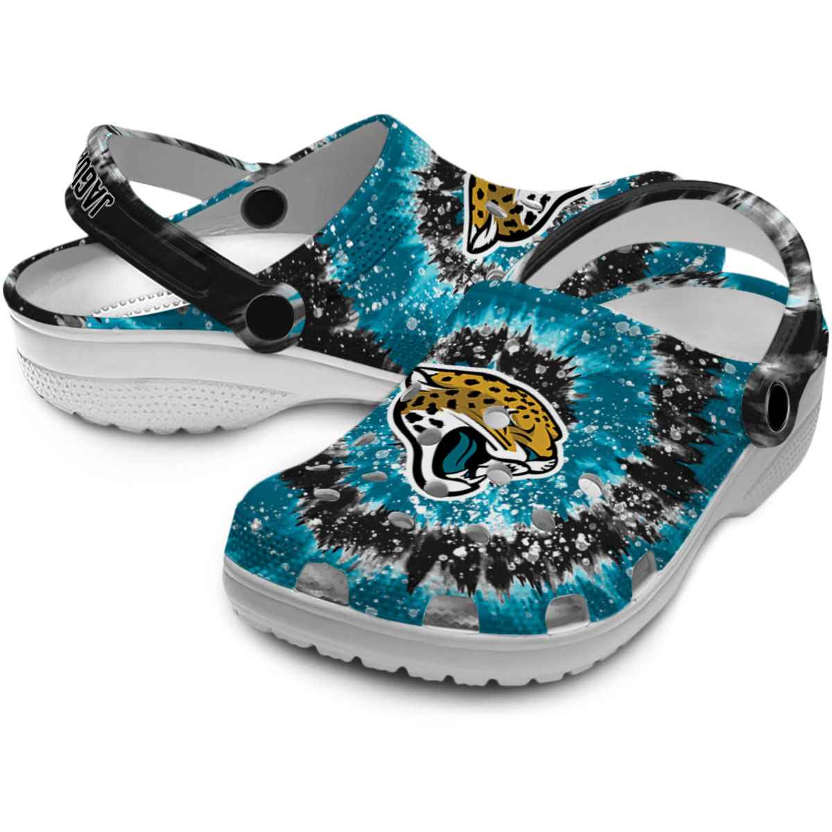 Merchidea Jacksonville Jaguars NFL Sport Crocs Crocband Clogs Shoes Comfortable For Men Women and Kids