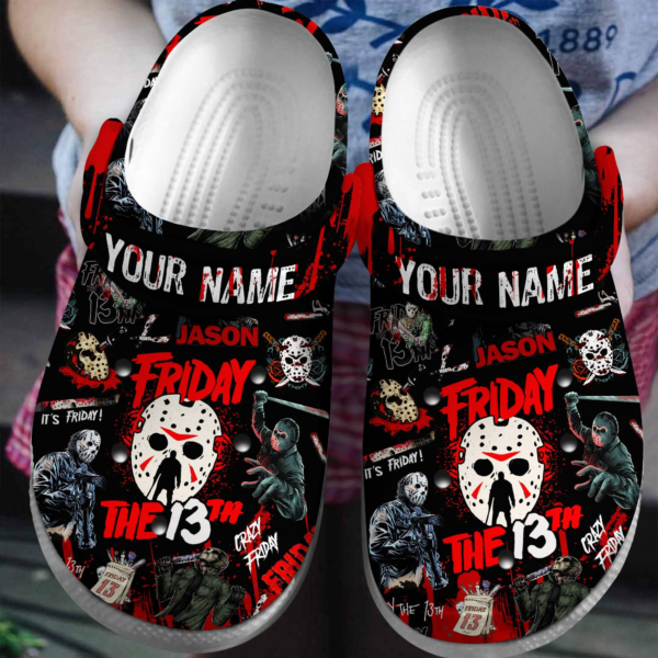Merchidea Jason Voorhees Horror Movie Crocs Crocband Clogs Shoes Comfortable For Men Women and Kids