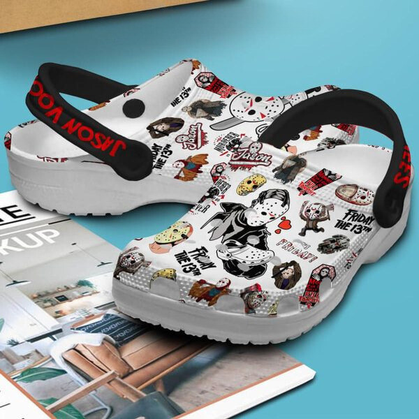 Merchidea Jason Voorhees Horror Movie Crocs Crocband Clogs Shoes Comfortable For Men Women and Kids