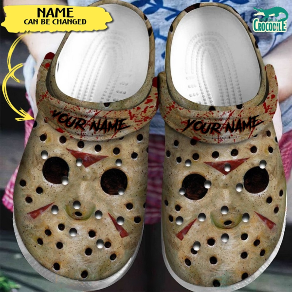 Merchidea Jason Voorhees Horror Movie Crocs Crocband Clogs Shoes Comfortable For Men Women and Kids