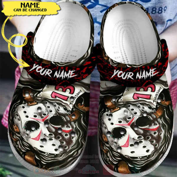 Merchidea Jason Voorhees Horror Movie Crocs Crocband Clogs Shoes Comfortable For Men Women and Kids