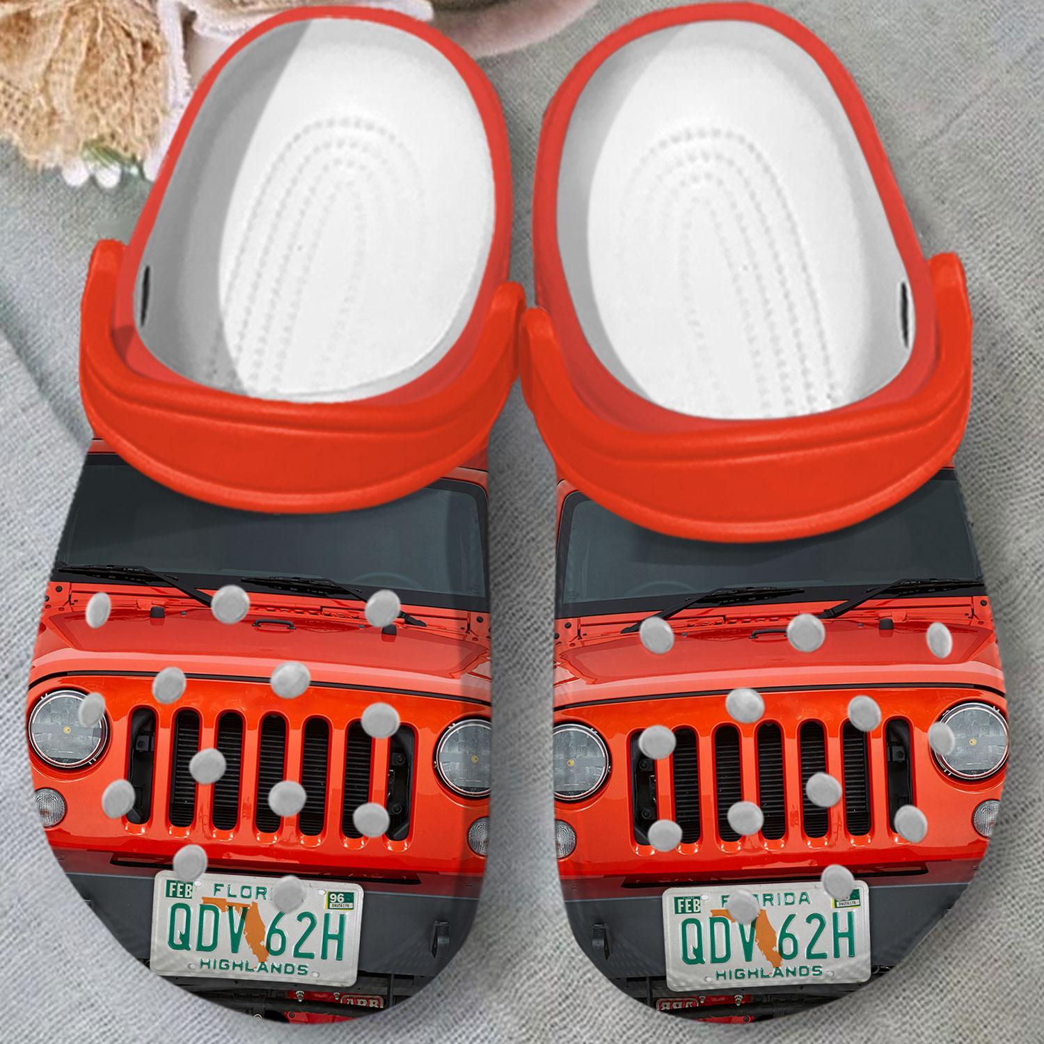 Merchidea Jeep Front Crocs Crocband Clogs Shoes Comfortable For Men Women and Kids