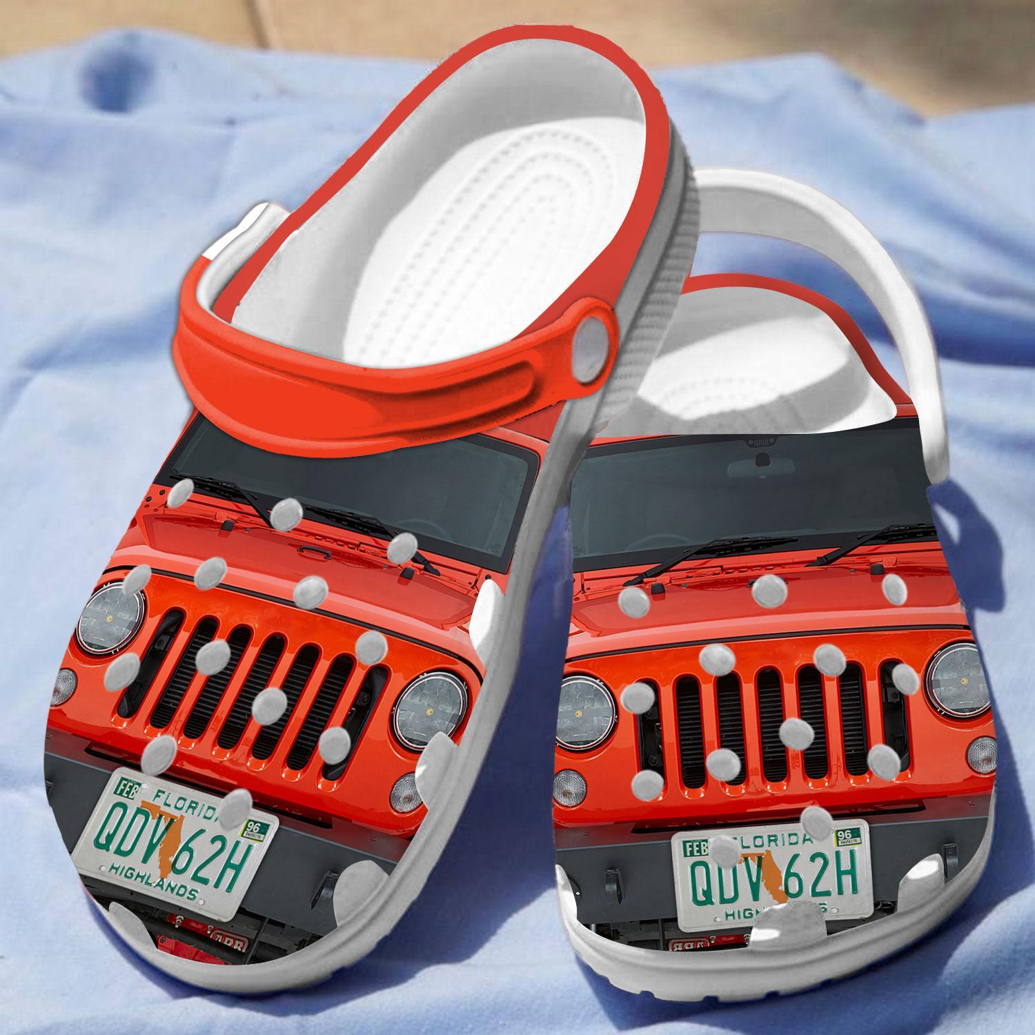 Merchidea Jeep Front Crocs Crocband Clogs Shoes Comfortable For Men Women and Kids