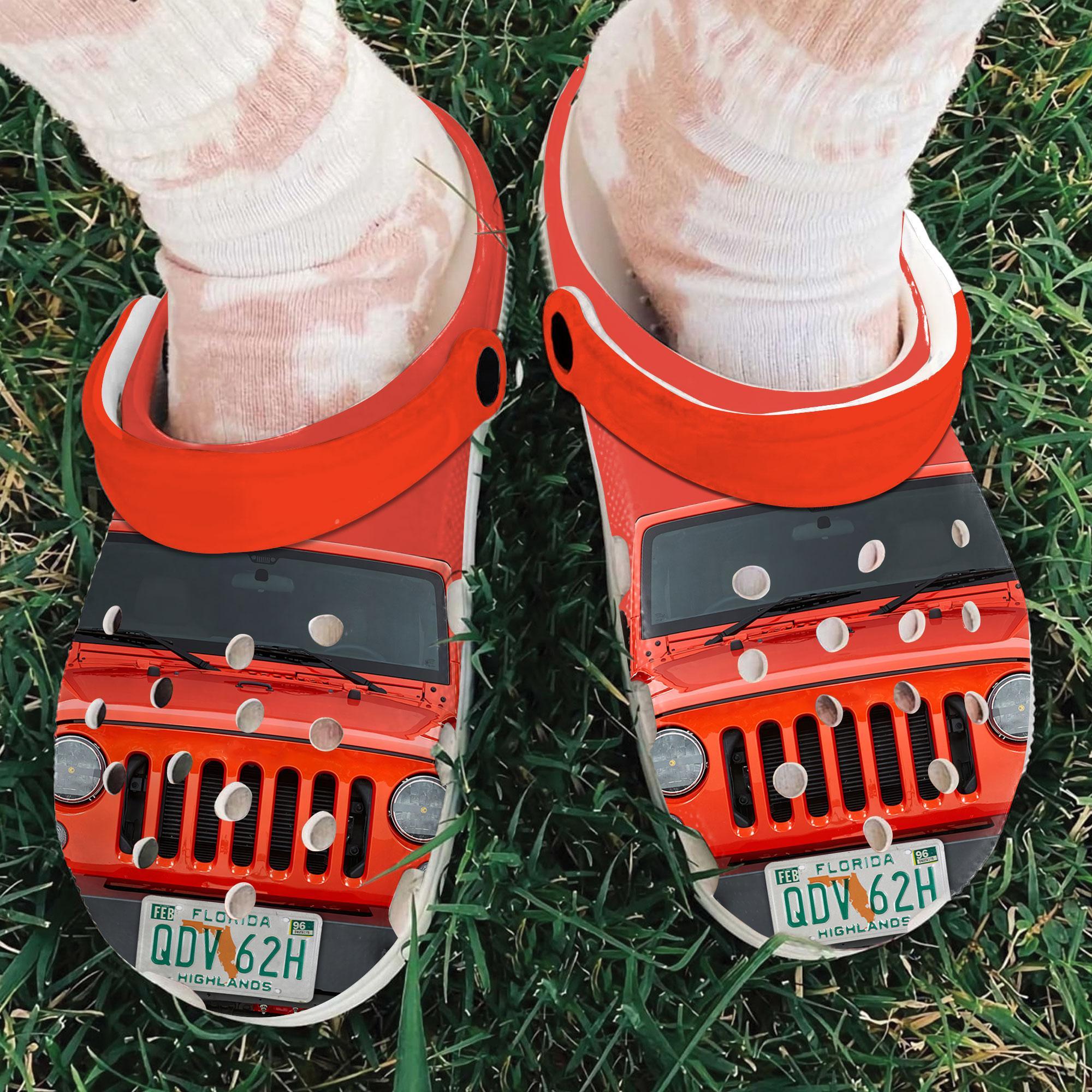 Merchidea Jeep Front Crocs Crocband Clogs Shoes Comfortable For Men Women and Kids