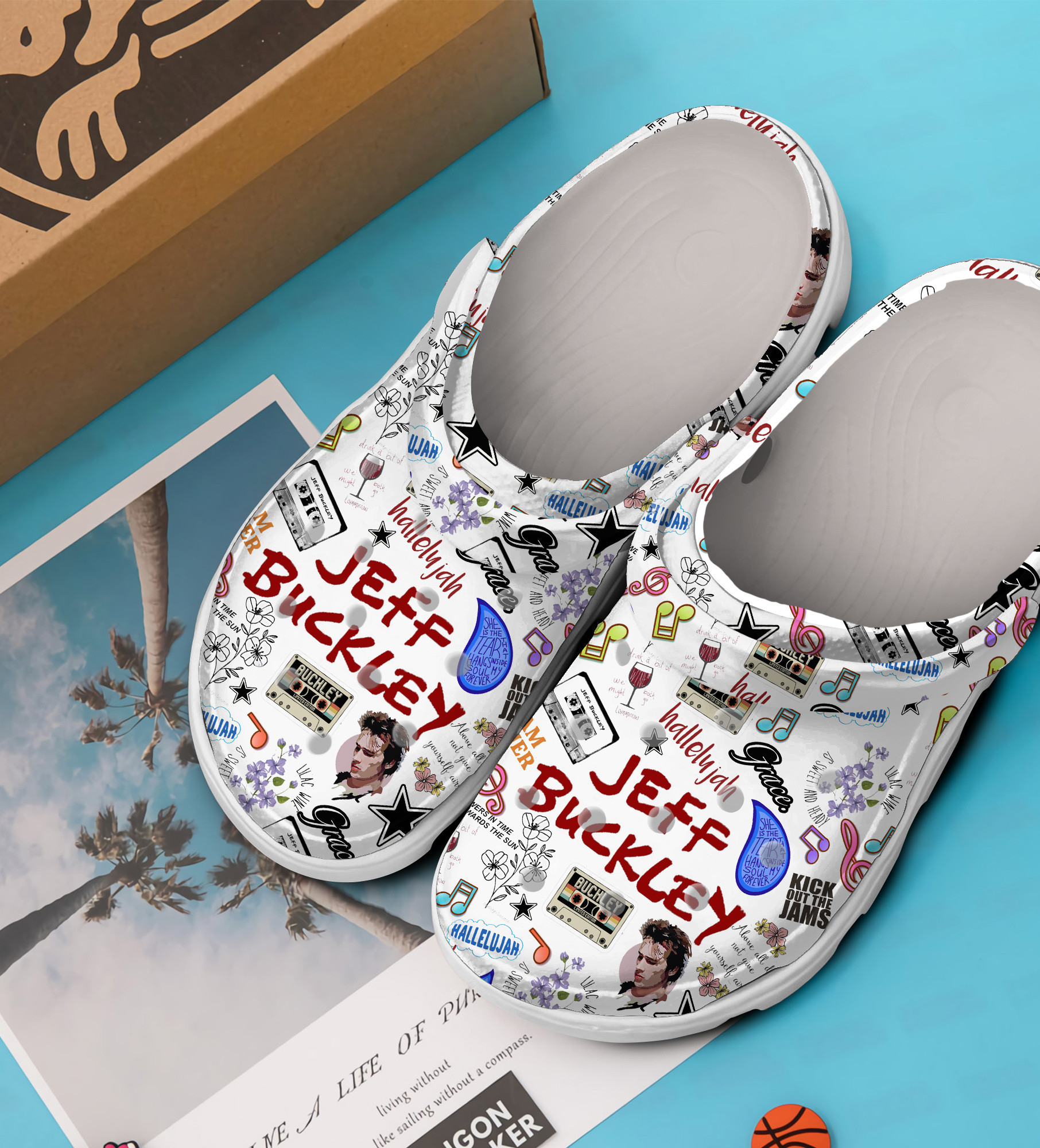 Merchidea Jeff Buckley Music Crocs Crocband Clogs Shoes Comfortable For Men Women and Kids