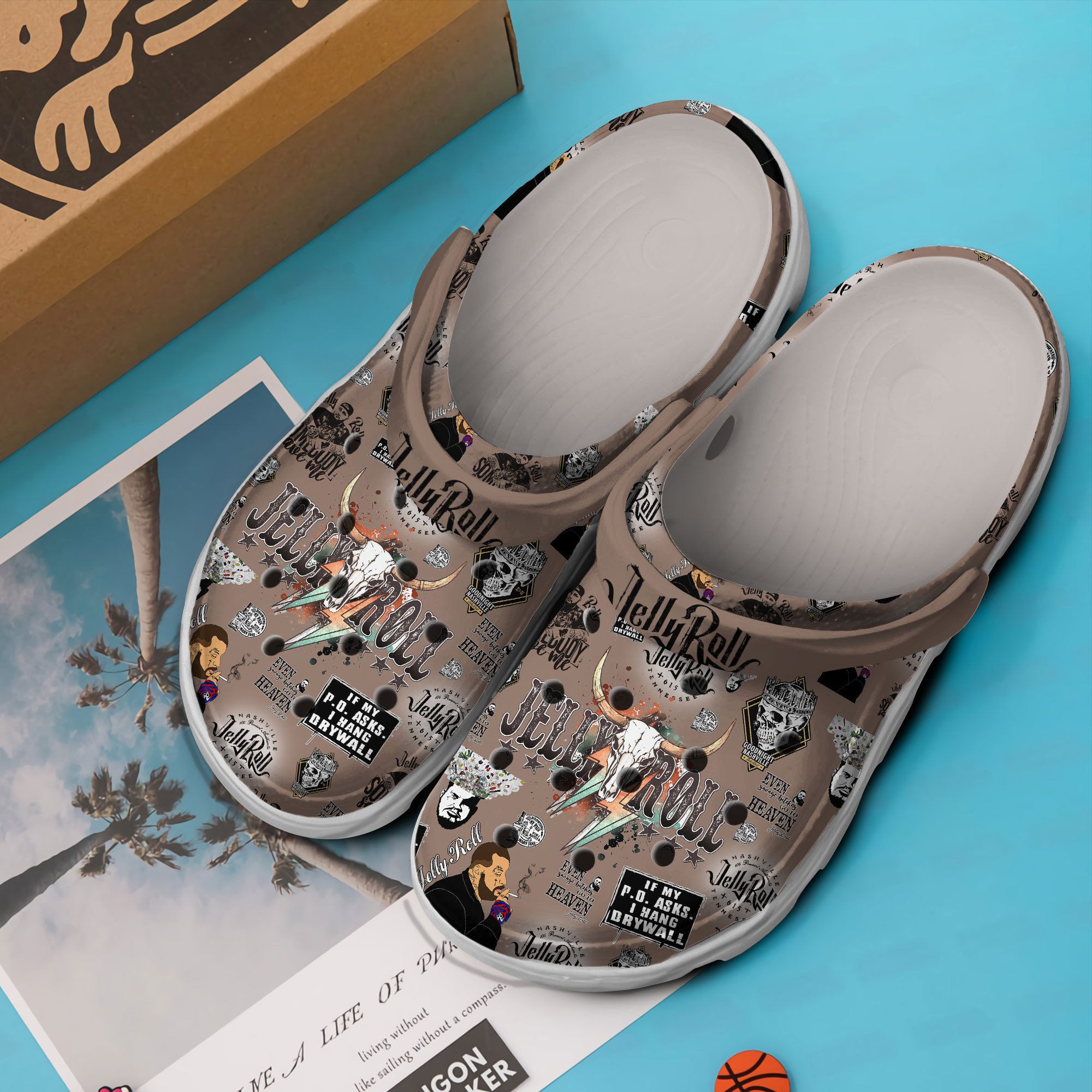 Merchidea Jelly Roll Music Crocs Crocband Clogs Shoes Comfortable For Men Women and Kids