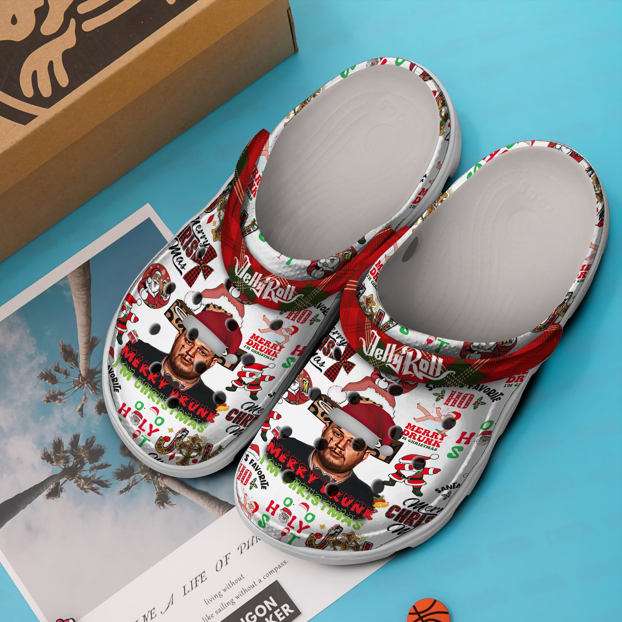 Merchidea Jelly Roll Music Crocs Crocband Clogs Shoes Comfortable For Men Women and Kids