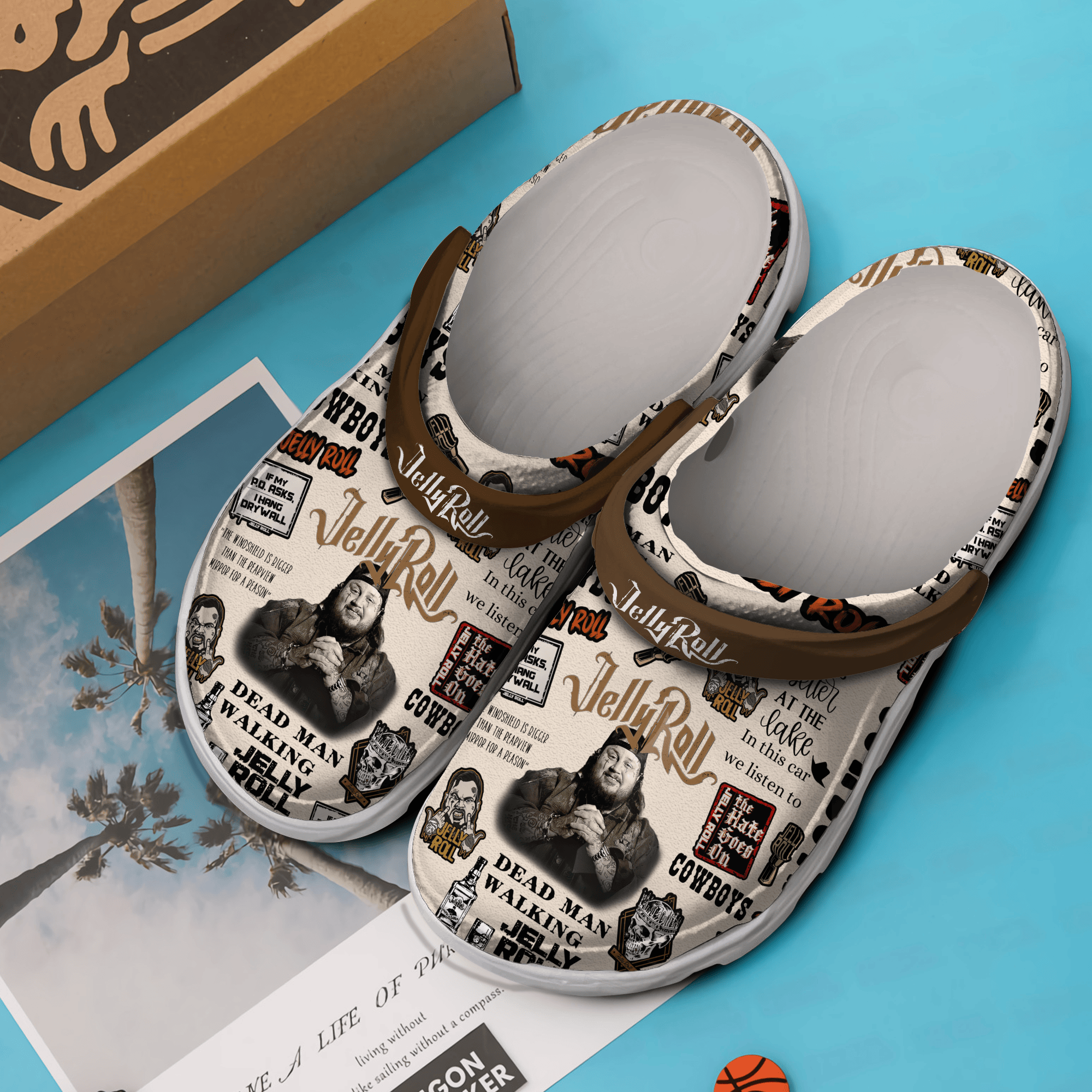 Merchidea Jelly Roll Music Crocs Crocband Clogs Shoes Comfortable For Men Women and Kids