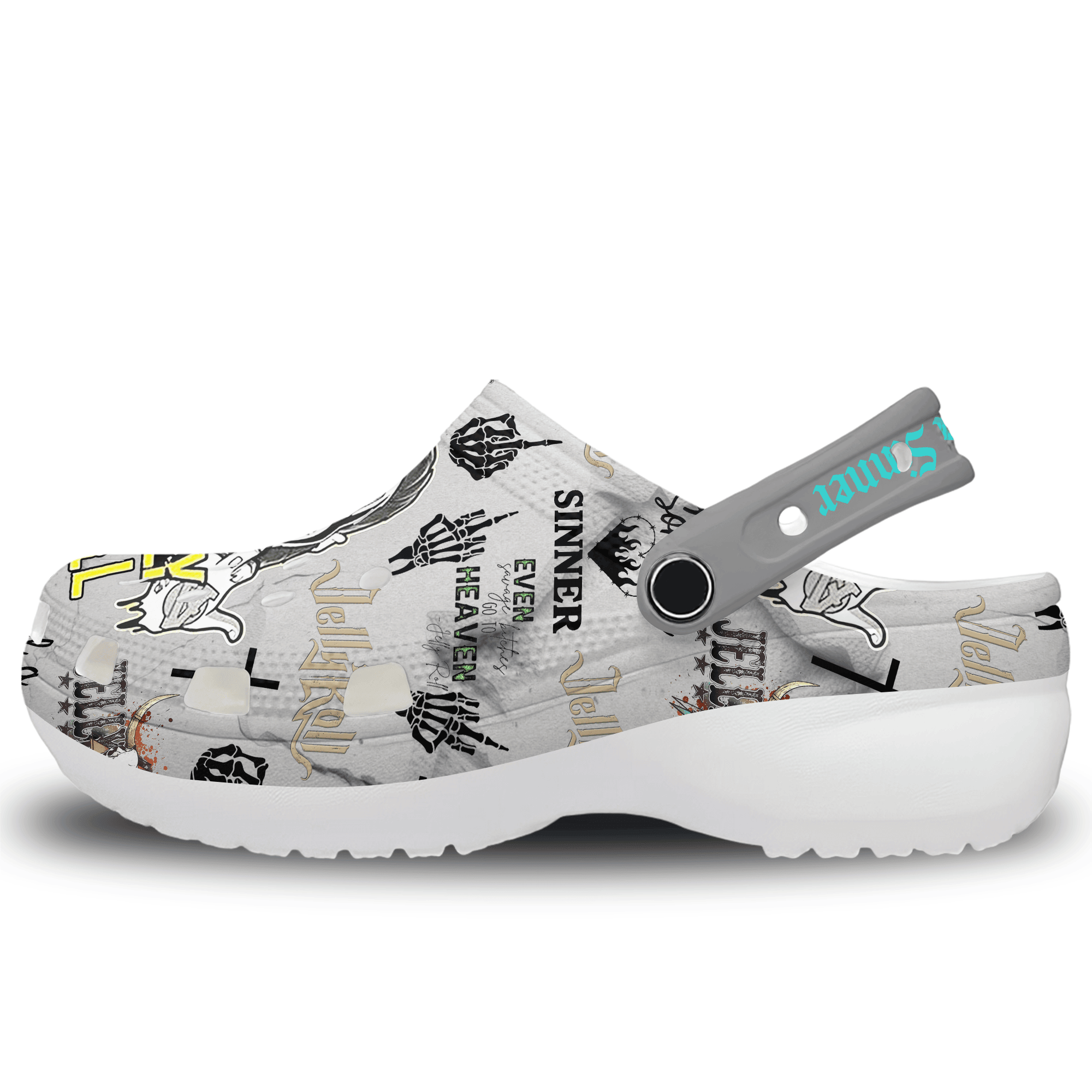 Merchidea Jelly Roll Music Crocs Crocband Clogs Shoes Comfortable For Men Women and Kids