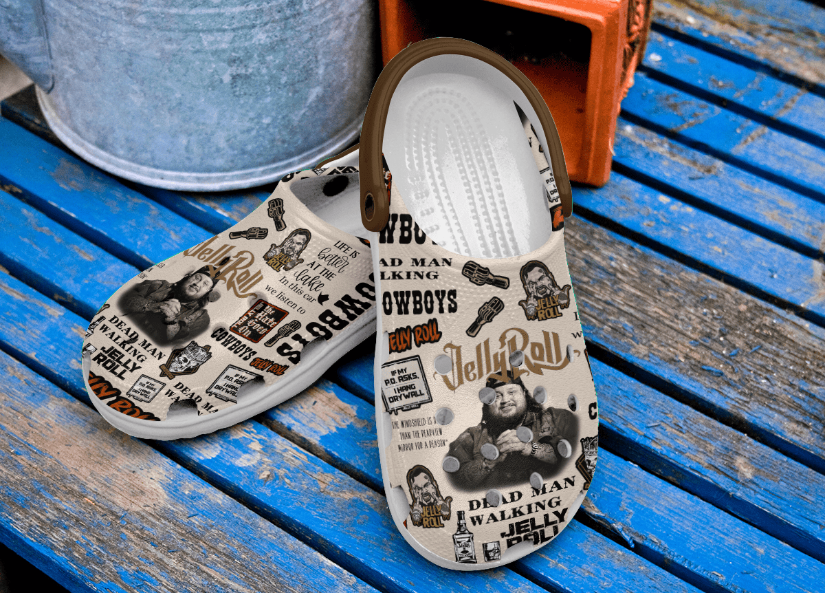 Merchidea Jelly Roll Music Crocs Crocband Clogs Shoes Comfortable For Men Women and Kids