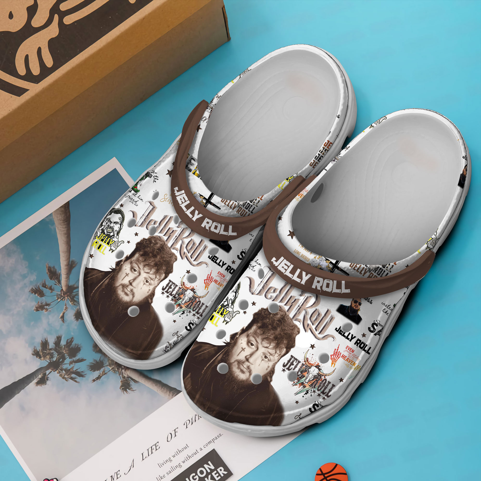 Merchidea Jelly Roll Music Crocs Crocband Clogs Shoes Comfortable For Men Women and Kids