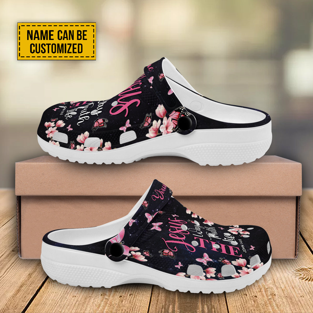 Merchidea Jesus The Way The Truth The Life Customized Crocs Crocband Clogs Shoes Comfortable For Men Women and Kids Gift For Jesus Lovers