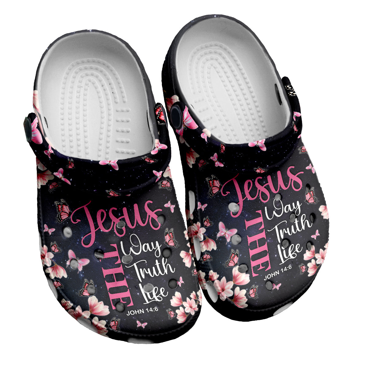 Merchidea Jesus The Way The Truth The Life Customized Crocs Crocband Clogs Shoes Comfortable For Men Women and Kids Gift For Jesus Lovers