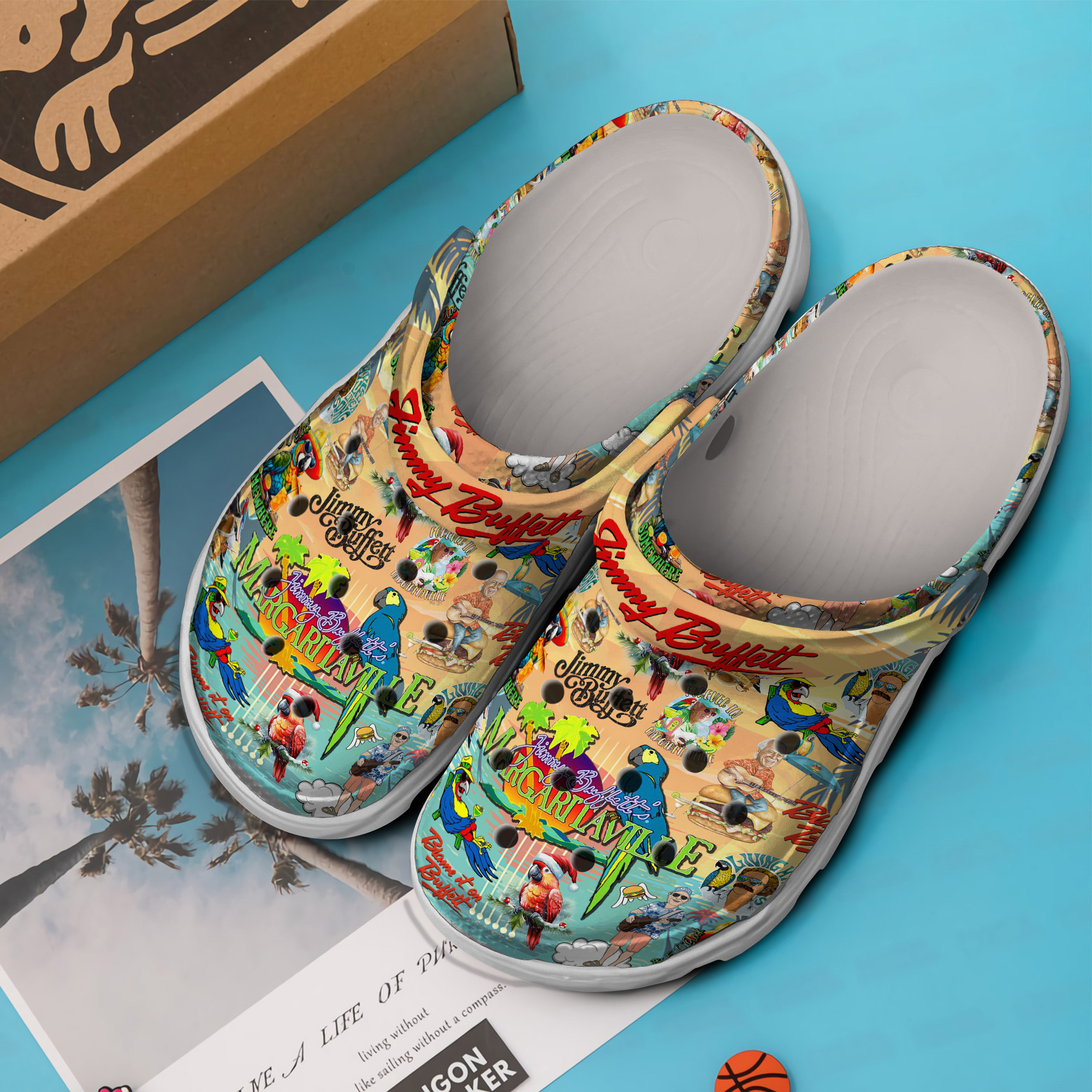 Merchidea Jimmy Buffett Music Crocs Crocband Clogs Shoes Comfortable For Men Women and Kids