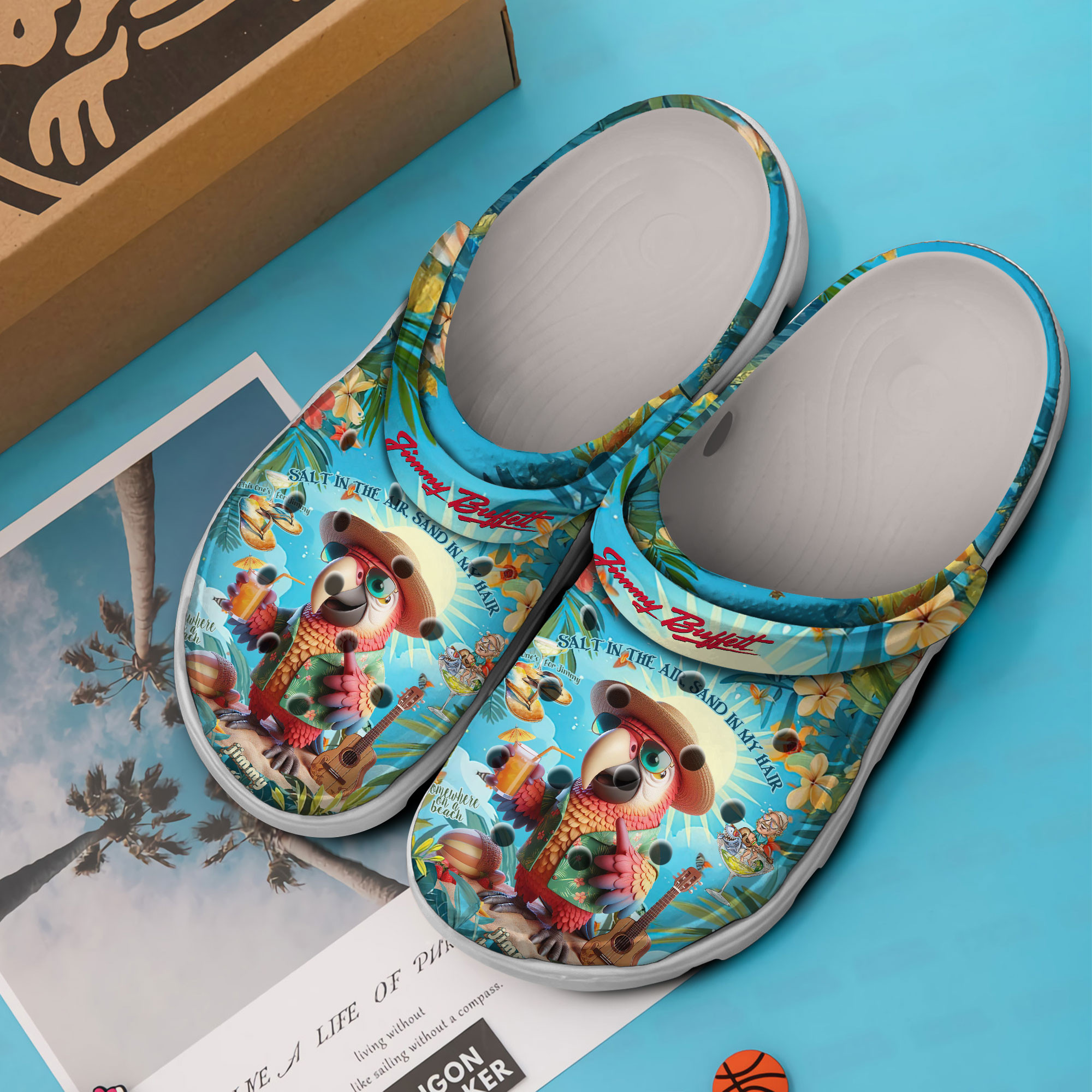 Merchidea Jimmy Buffett Music Crocs Crocband Clogs Shoes Comfortable For Men Women and Kids