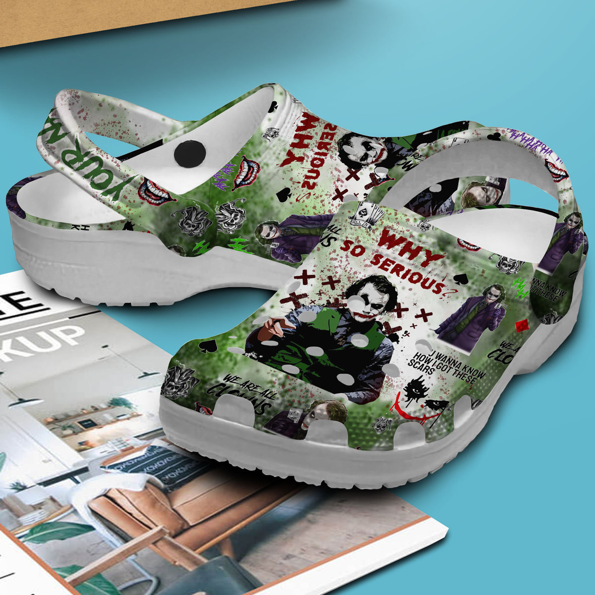 Merchidea Joker Movie Crocs Crocband Clogs Shoes Comfortable For Men Women and Kids