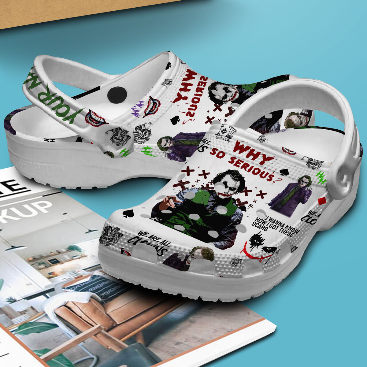 Merchidea Joker Movie Crocs Crocband Clogs Shoes Comfortable For Men Women and Kids