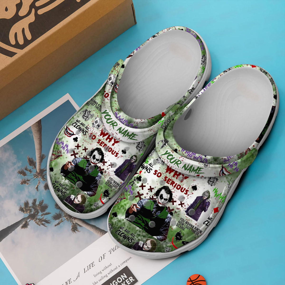 Merchidea Joker Movie Crocs Crocband Clogs Shoes Comfortable For Men Women and Kids