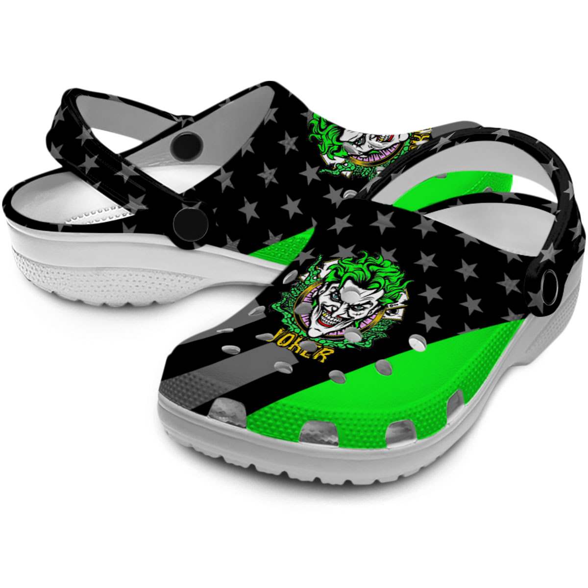Merchidea Joker Movie Crocs Crocband Clogs Shoes Comfortable For Men Women and Kids