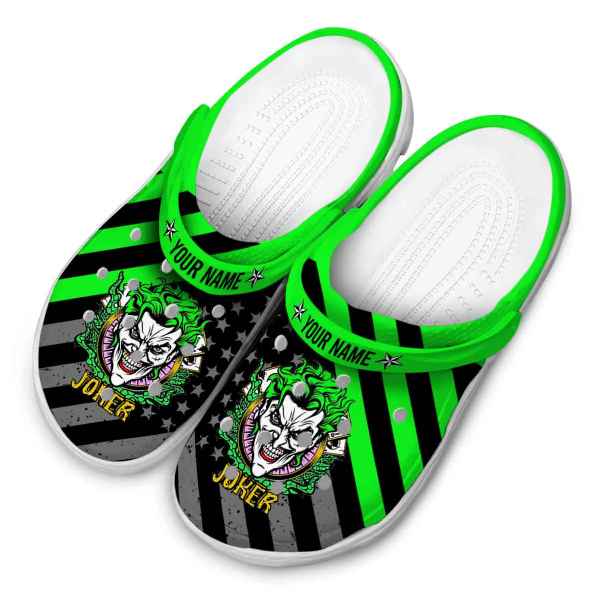 Merchidea Joker Movie Crocs Crocband Clogs Shoes Comfortable For Men Women and Kids