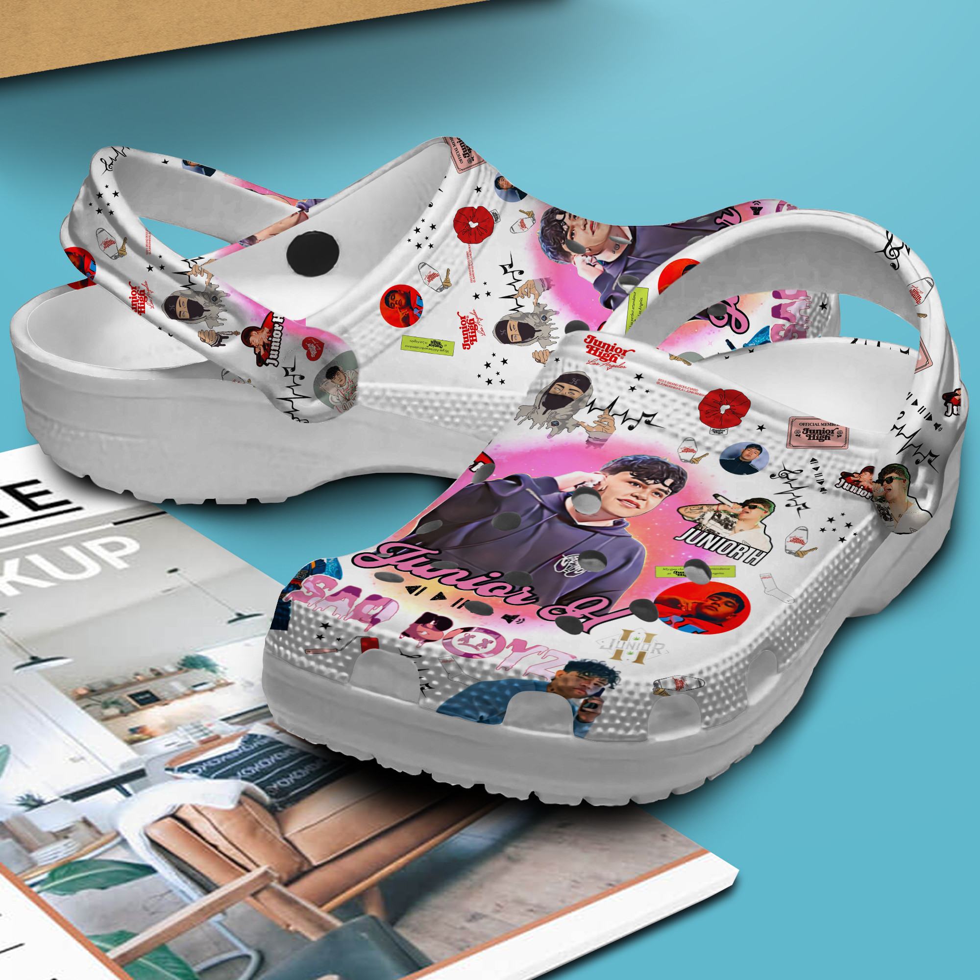 Merchidea Junior H Music Crocs Crocband Clogs Shoes Comfortable For Men Women and Kids