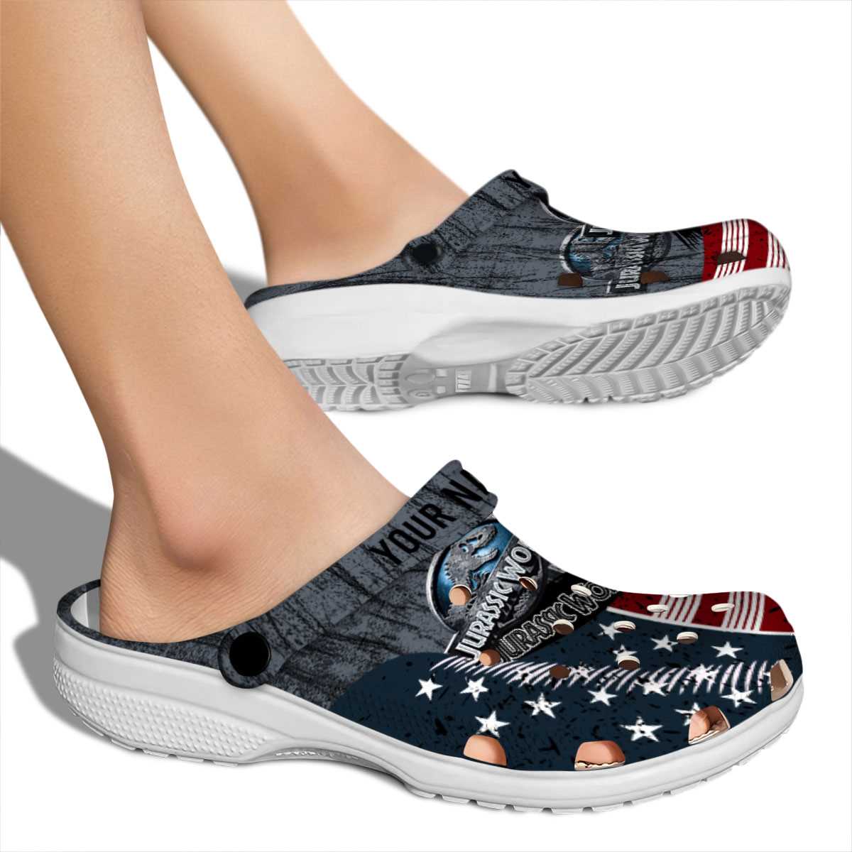 Merchidea Jurassic World Game Crocs Crocband Clogs Shoes Comfortable For Men Women and Kids