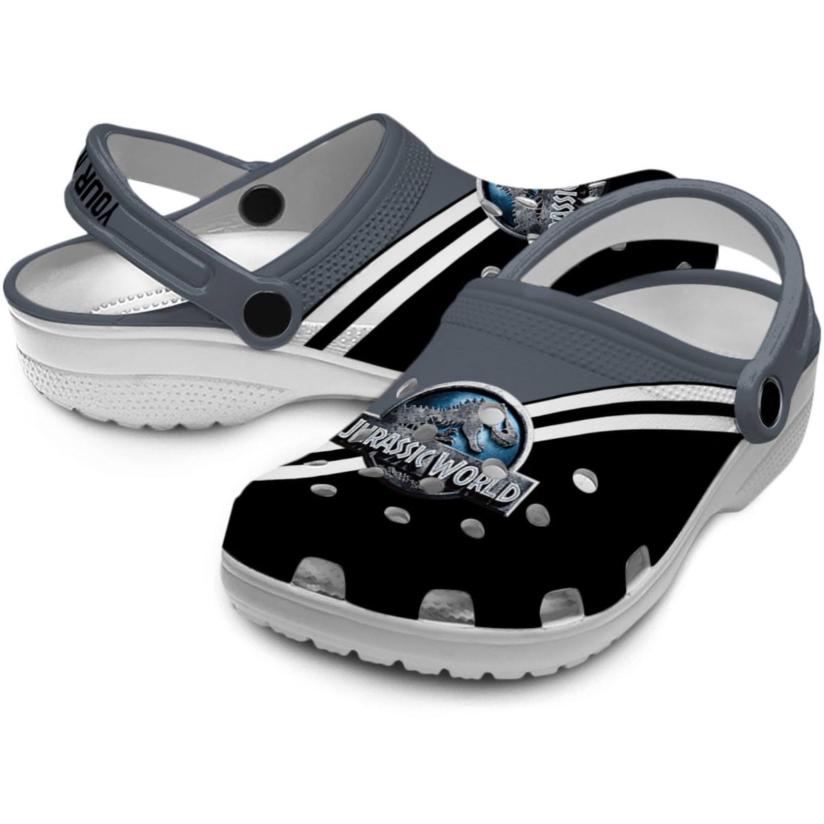 Merchidea Jurassic World Game Crocs Crocband Clogs Shoes Comfortable For Men Women and Kids