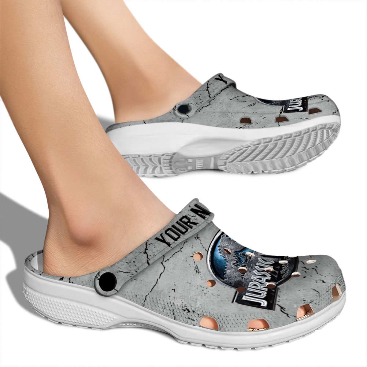 Merchidea Jurassic World Game Crocs Crocband Clogs Shoes Comfortable For Men Women and Kids