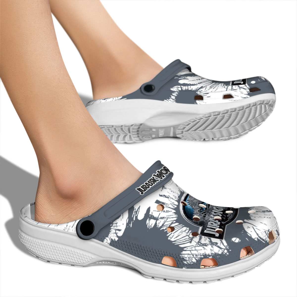 Merchidea Jurassic World Game Crocs Crocband Clogs Shoes Comfortable For Men Women and Kids