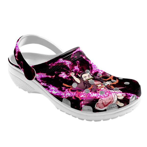 Merchidea Kamado Nezuko Demon Slayer Anime Crocs Crocband Clogs Shoes Comfortable For Men Women and Kids