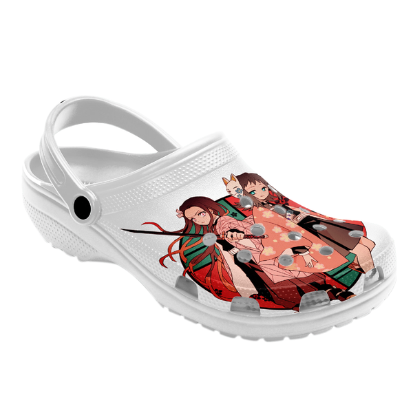 Merchidea Kamado Nezuko Demon Slayer Anime Crocs Crocband Clogs Shoes Comfortable For Men Women and Kids