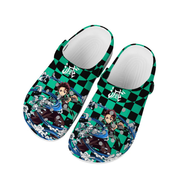 Merchidea Kamado Tanjiro Demon Slayer Anime Crocs Crocband Clogs Shoes Comfortable For Men Women and Kids