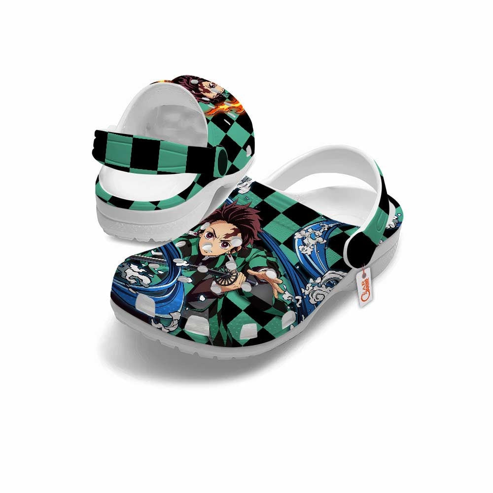 Merchidea Kamado Tanjiro Demon Slayer Anime Crocs Crocband Clogs Shoes Comfortable For Men Women and Kids